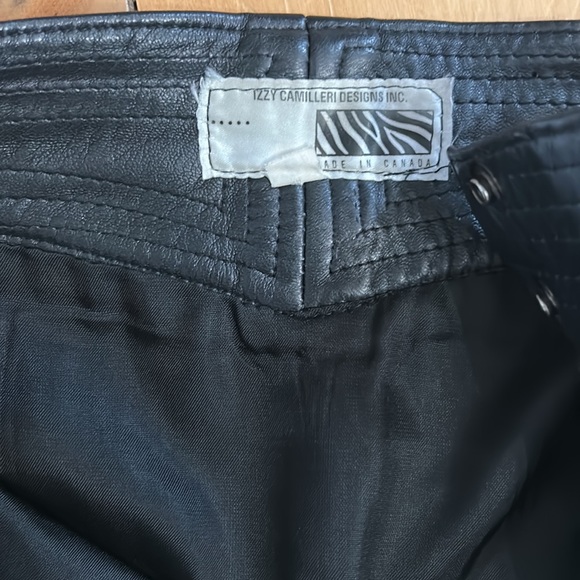 Vintage leather skirt - Picture 6 of 7